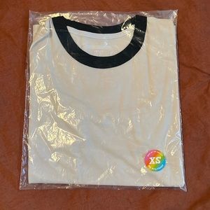 Big Bud Press Ringer Tee Cream Black XS